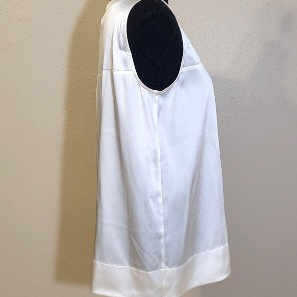 Eileen Fisher Cream V-Neck Tunic - Picture 3 of 11